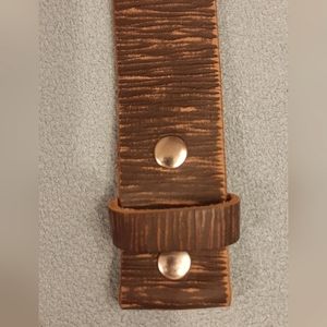 🍂Brown Textured Leather Belt Strap🍁
